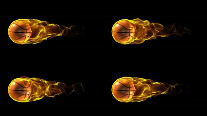 激烈的篮球背景篮球火篮球火焰特效