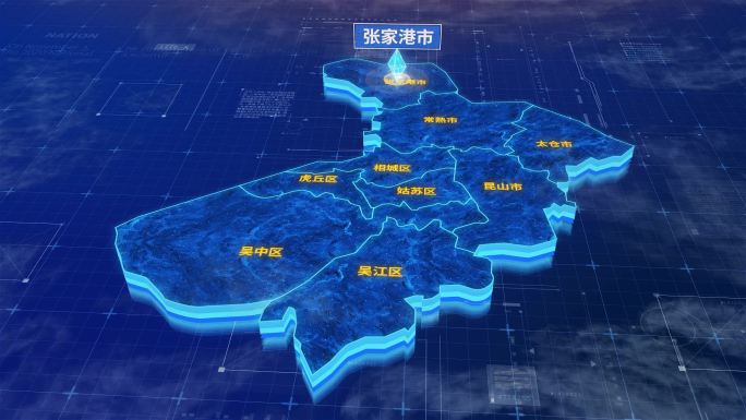 苏州市张家港市蓝色三维科技区位地图