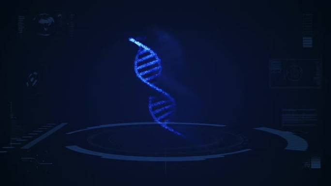 未来主义DNA屏幕动画