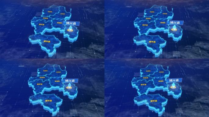 滨州市博兴县蓝色三维科技区位地图