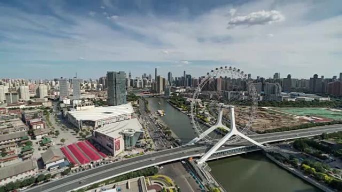 延时-天津天际线高架视图 (WS HA平移)