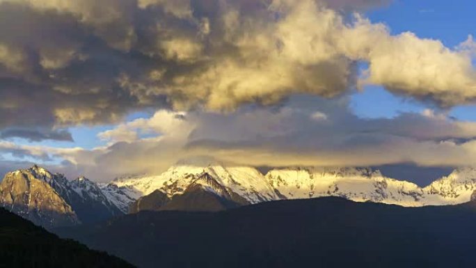 梅里雪山的延时