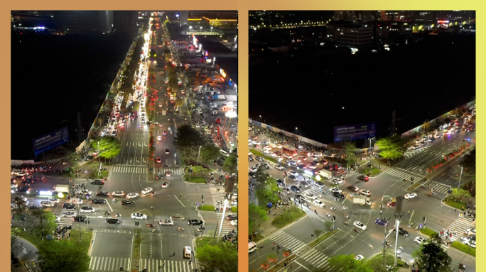 【竖屏4K非裁剪】经济复苏街道车流夜景