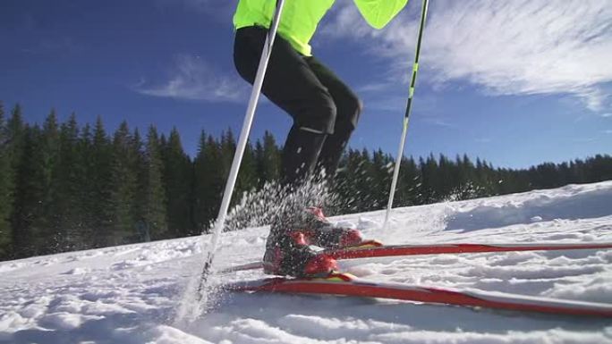 年轻男子越野滑雪运动员