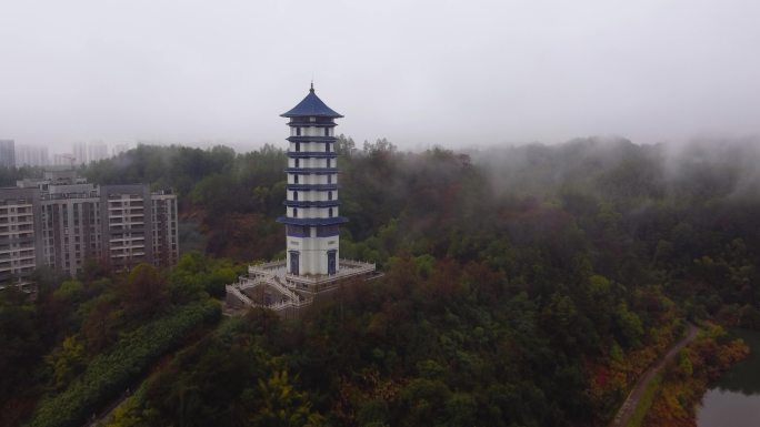 景德镇 中国陶瓷博物馆 青花瓷塔