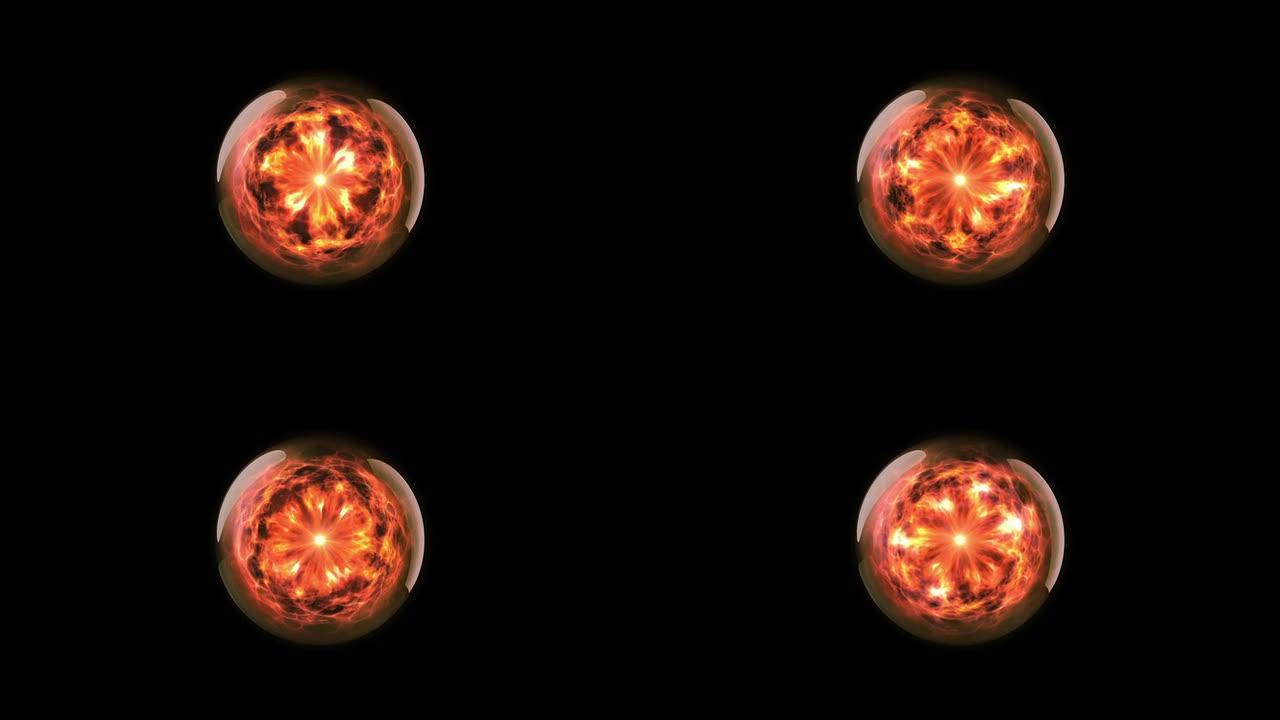 能量球02火能量波三维魔法3d动画