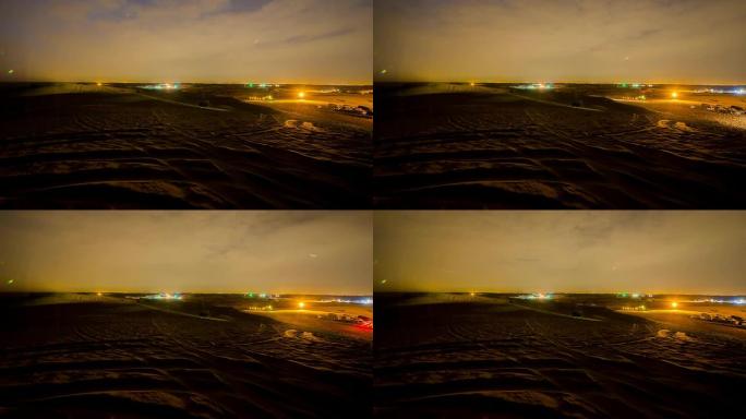 沙漠中交通信号灯的T/L 8K镜头