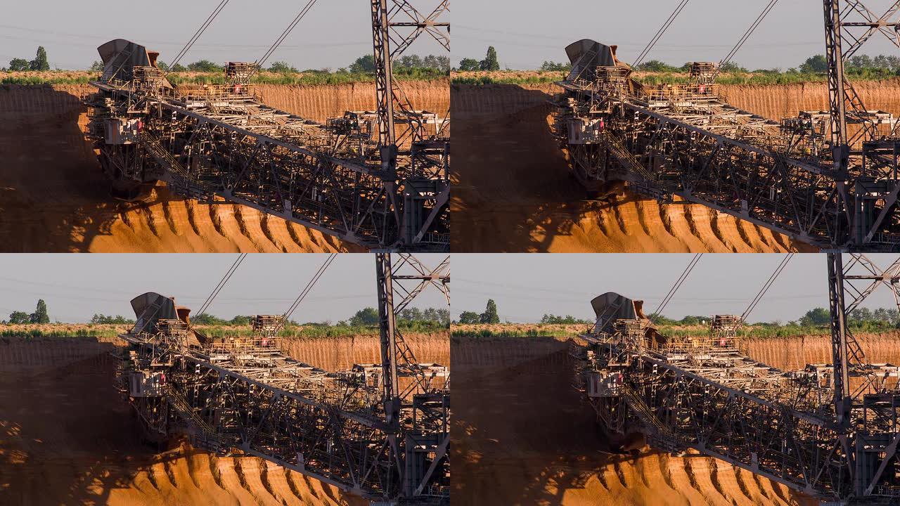 褐煤露天矿井的斗轮挖掘机