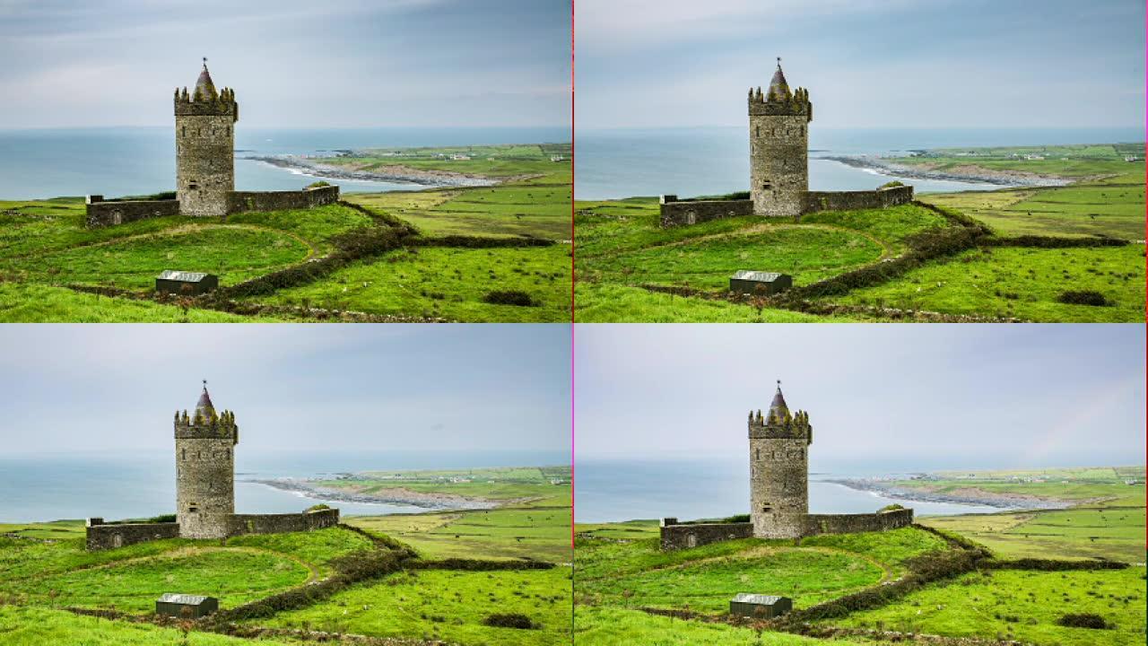 爱尔兰的杜纳戈尔城堡-时间流逝