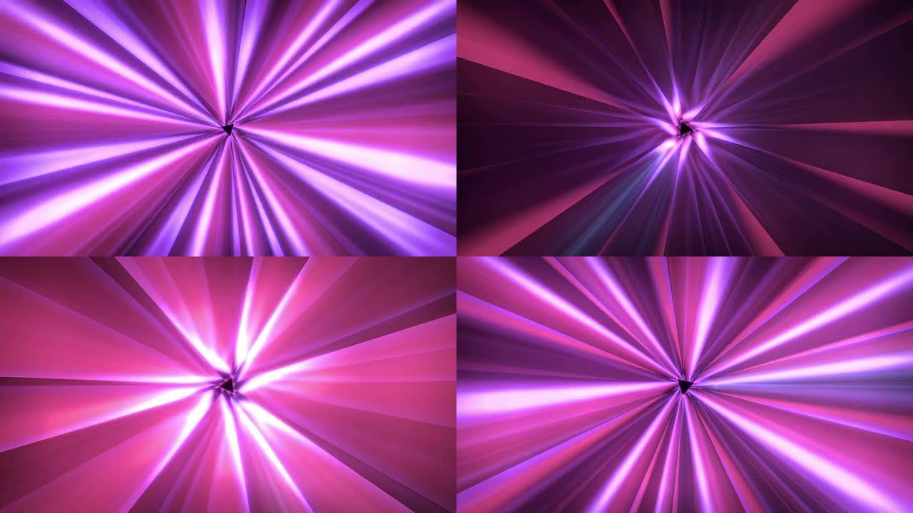 浅隧道紫色霓虹灯聚散