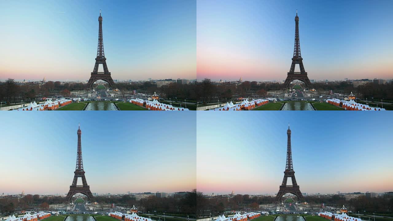 时差：艾菲尔铁塔巴黎埃菲尔铁塔欧洲法国地