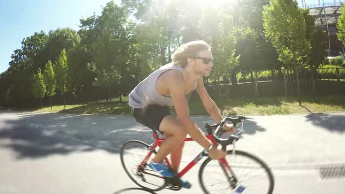 城市自行车。健康骑行自由