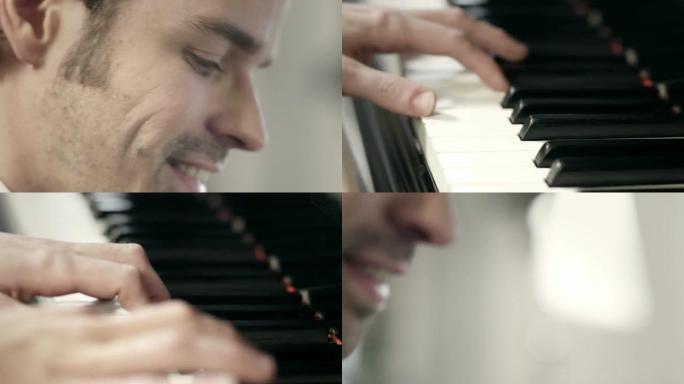 钢琴家作曲外国男人弹琴