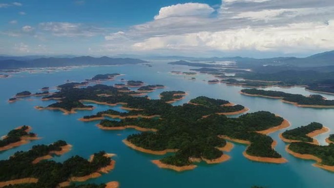 岛屿的鸟瞰图