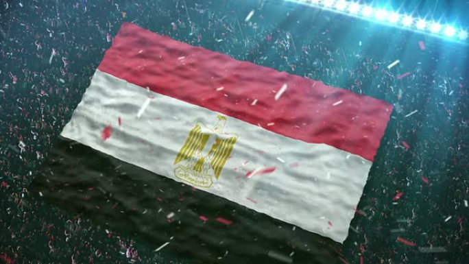 体育场的伊拉克国旗
