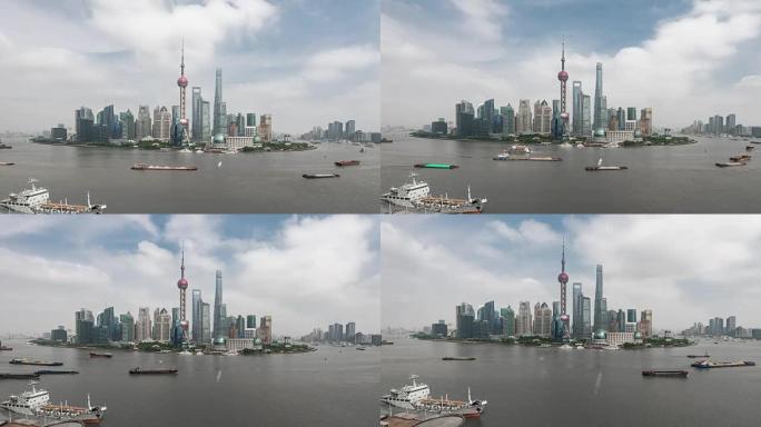 延时-上海天际线高架视图 (WS HA平移)