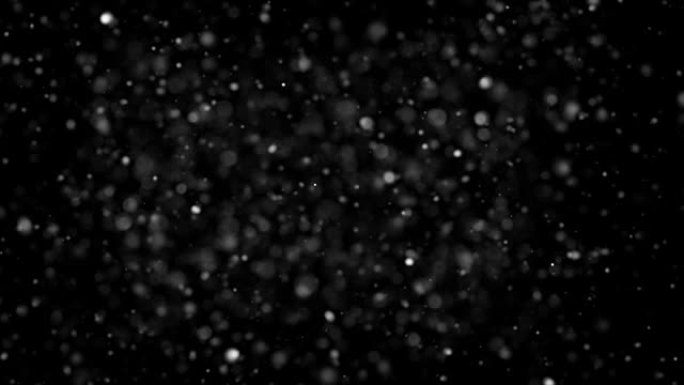 降雪，散焦粒子背景