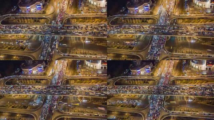 T/L MS HA ZO鸟瞰图北京交通拥堵