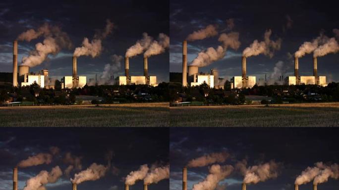 NTSC：发电厂烟囱污染废气排放石化油化