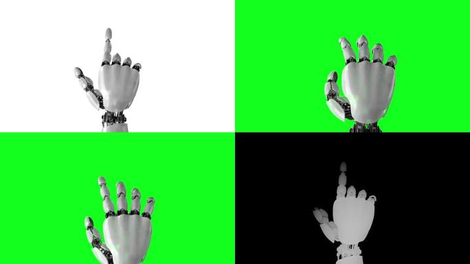 机器人手按压手指ai人工智能机械手