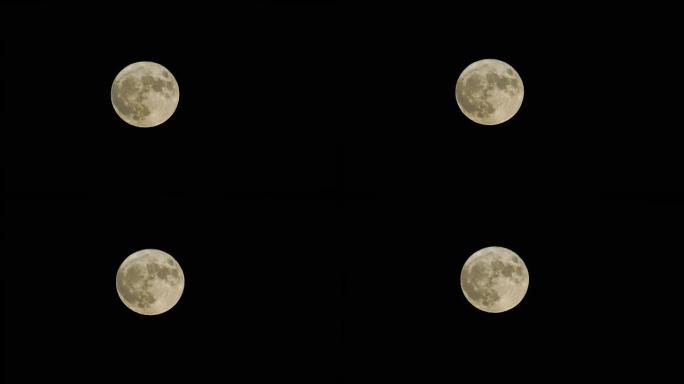 晚上满月圆月空镜头月儿圆