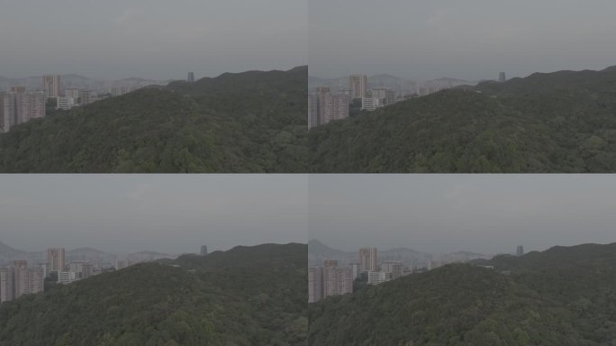 LOG格式航拍香港宝马山红香炉峰