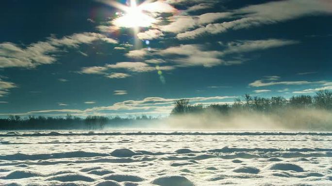 高清娃娃：田园诗般的冬季乡村