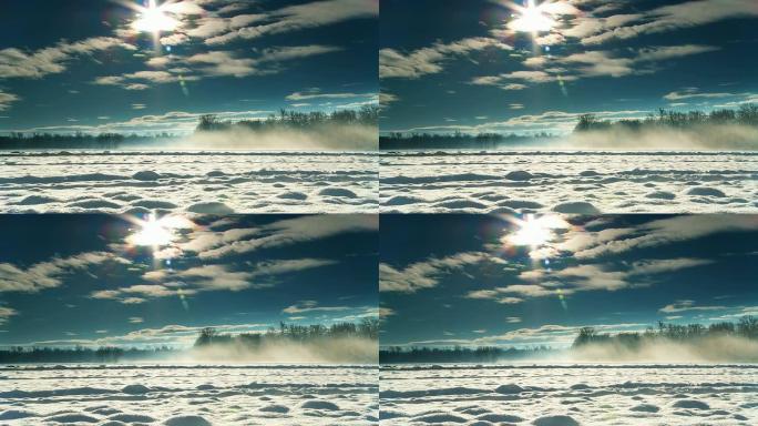 高清娃娃：田园诗般的冬季乡村