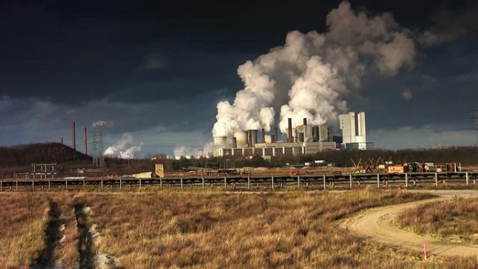燃煤电站烟囱污染废气排放变暖化工火电