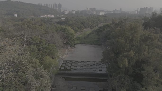 东湖公园深圳水库绿道航拍4K视频素材