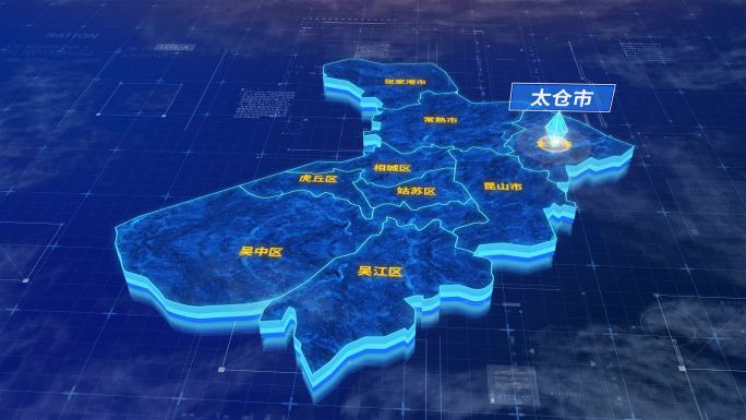 苏州市太仓区蓝色三维科技区位地图