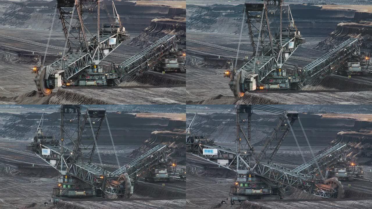 时间流逝: 煤炭开采