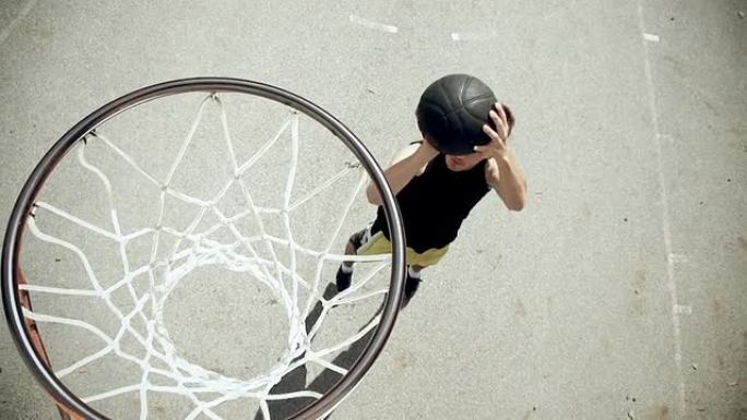 高清超级慢镜头：投掷篮球