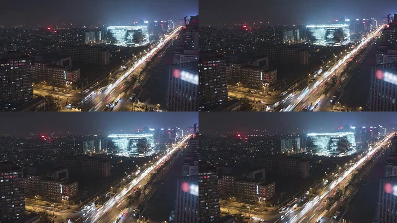 T/L WS哈子北京朝阳门地区鸟瞰图