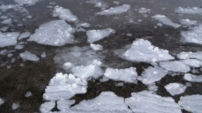 浮冰雪林雪景冰天雪地