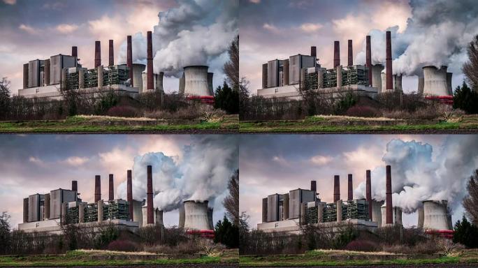 燃煤电站毒气排放城市污染停电