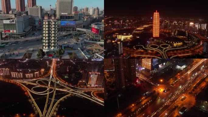 郑州城市航拍空镜