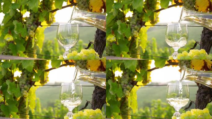 HD SUPER SLOW-MO：将葡萄酒倒入玻璃杯