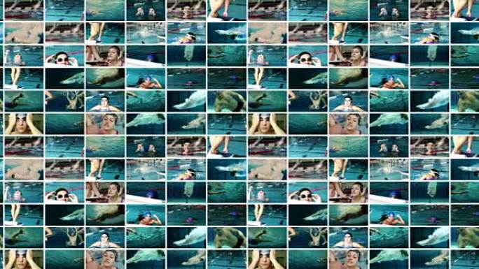 游泳视频墙