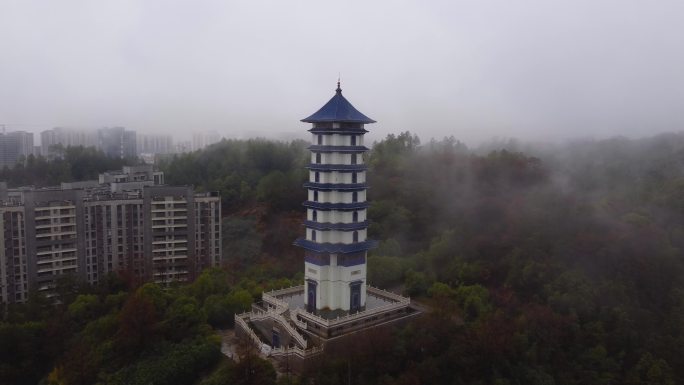 景德镇 中国陶瓷博物馆 青花瓷塔
