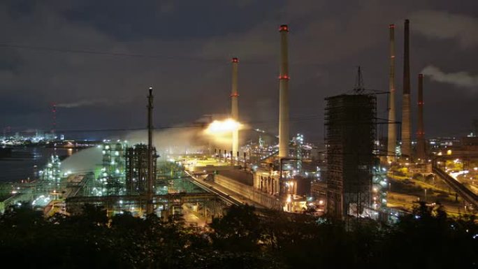 时差：重工业环境污染碳排放灯火通明