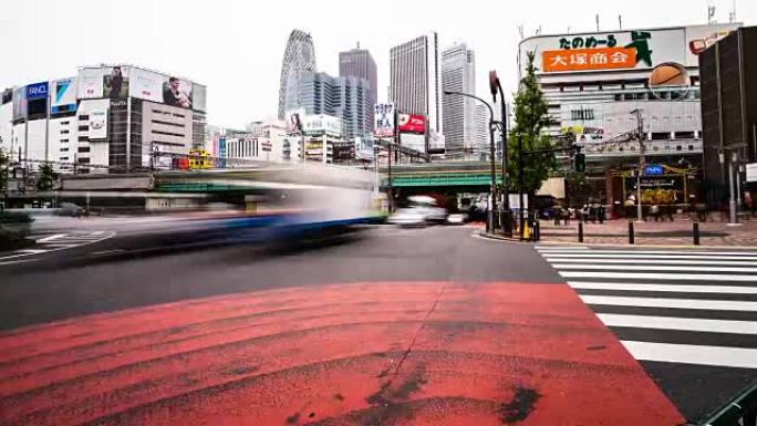 日本东京歌舞伎町区建筑的4k延时