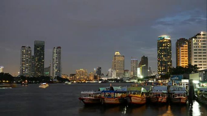 4K: 曼谷的白天到晚上，时间流逝
