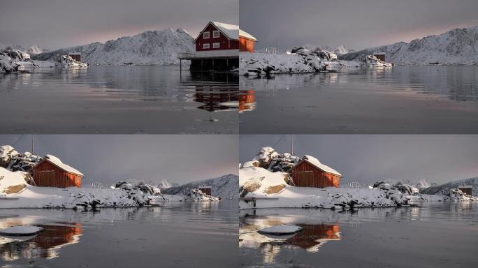 挪威罗弗滕传统渔室