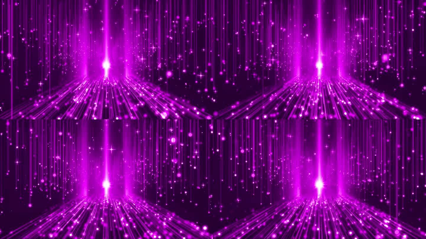 浪漫紫色粒子空间背景（红紫蓝五彩之一）