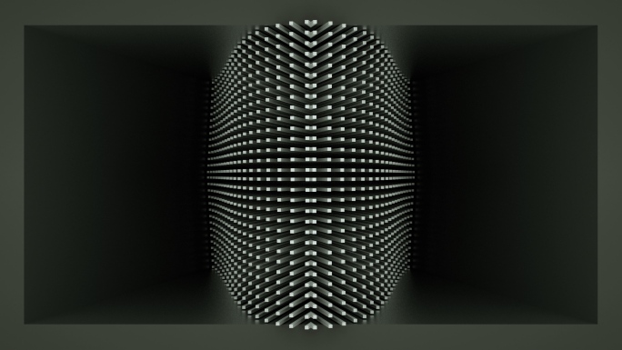 【裸眼3D】黑金方点艺术空间矩阵立体起伏