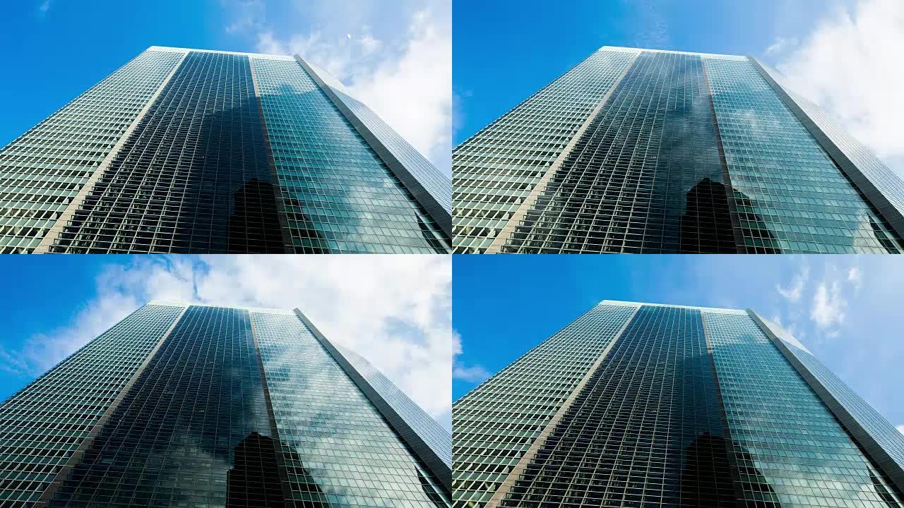 日本现代摩天大楼上的T/L 8k云景