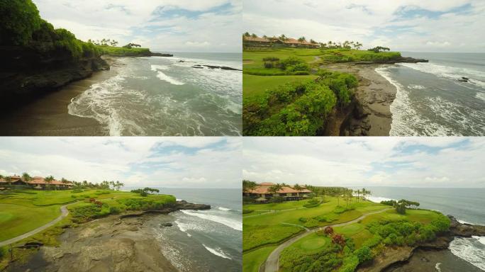 巴厘岛沿岸的AERIAL高尔夫球场