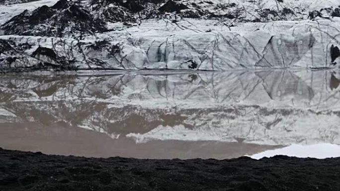 冰川行走雪景冰天雪地冰川雪山冰山