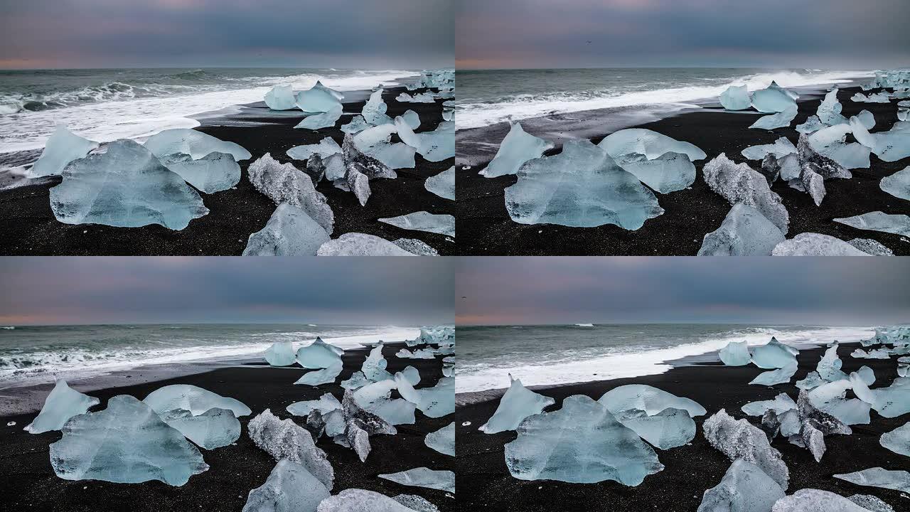 冰岛Jokulsarlon泻湖